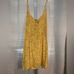 Yellow flower sun dress